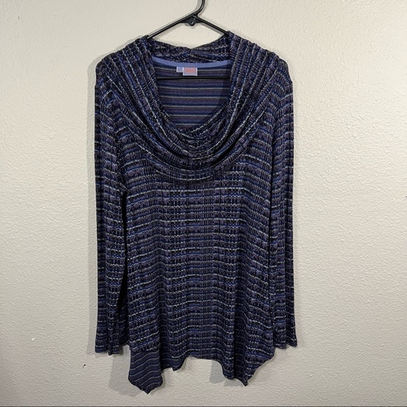 Tianello Tops - Tianello By Steve Barraza Toni Cowl Multi Color Tunic